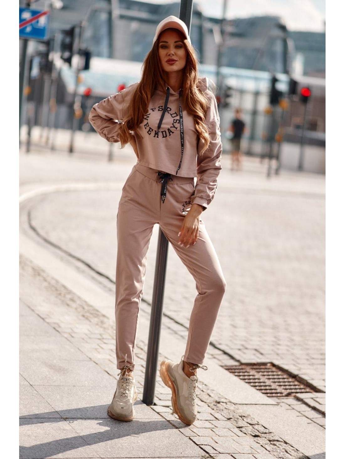 Women\'s cappuccino tracksuit set FI674 - Online store - Boutique